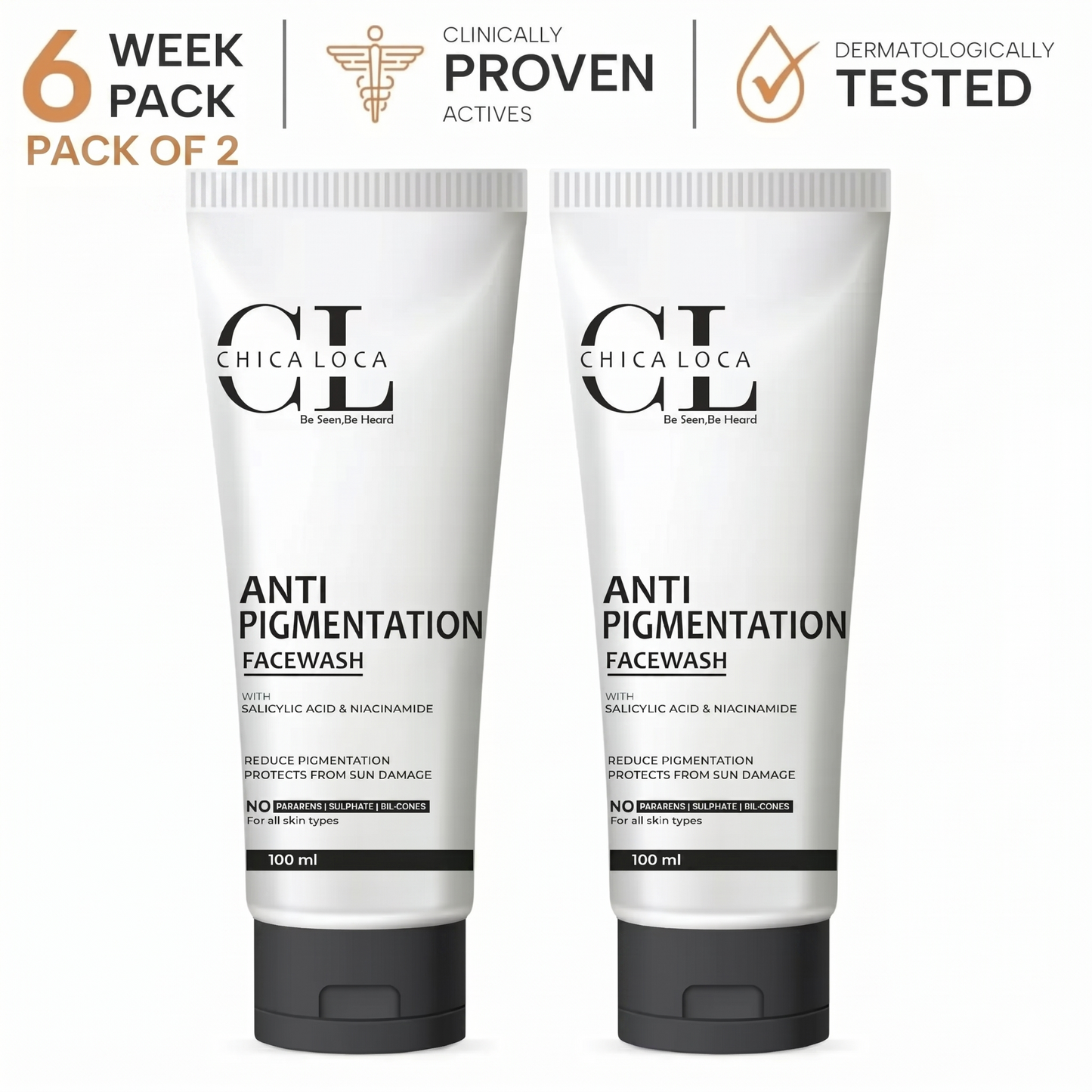Anti-Pigmentation Face Wash (100ml*2)