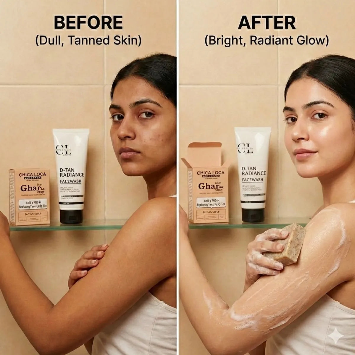 D-Tan Radiance Facewash & D-Tan Soap