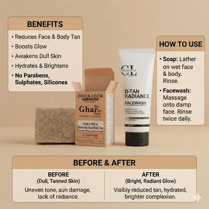 D-Tan Radiance Facewash & D-Tan Soap